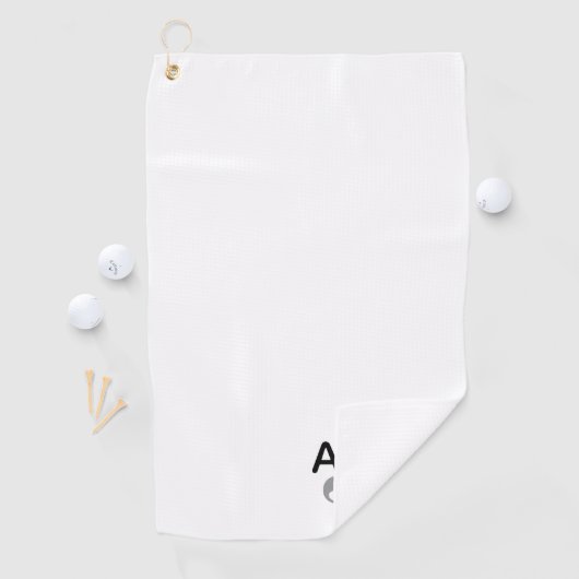 Create Your Own Personalized Name Monogram Golfhanddoek (Insitu)