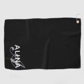 Create Your Own Personalized Name Monogram Golfhanddoek (Horizontaal)