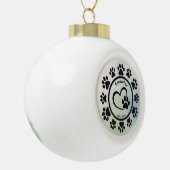 Create Your Own Personalized Pet Memorial Keramische Bal Ornament (Links)