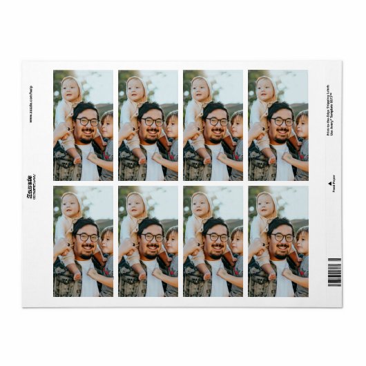 Create Your Own Personalized Photo Etiket (Full Sheet)