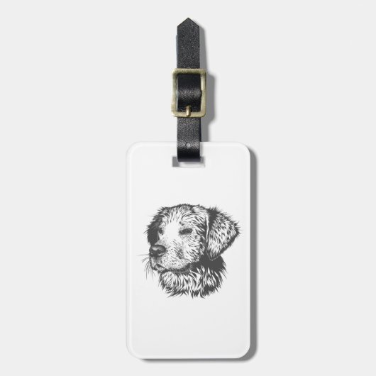Create Your Own Pet Dog Customized Bagagelabel (Voorkant verticaal)