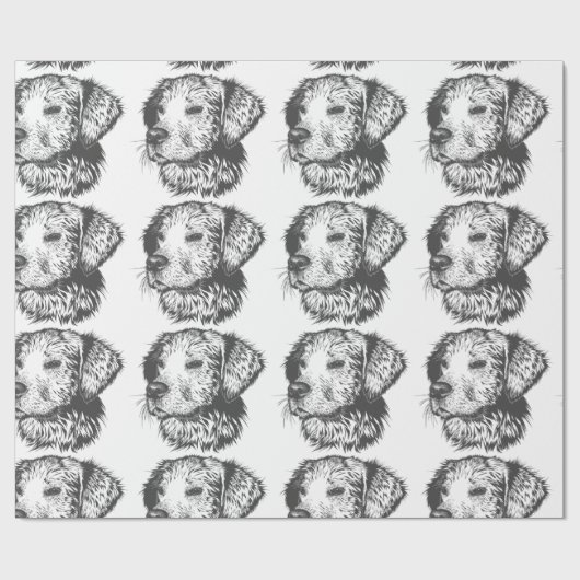 Create Your Own Pet Dog Customized Cadeaupapier (Vlak)