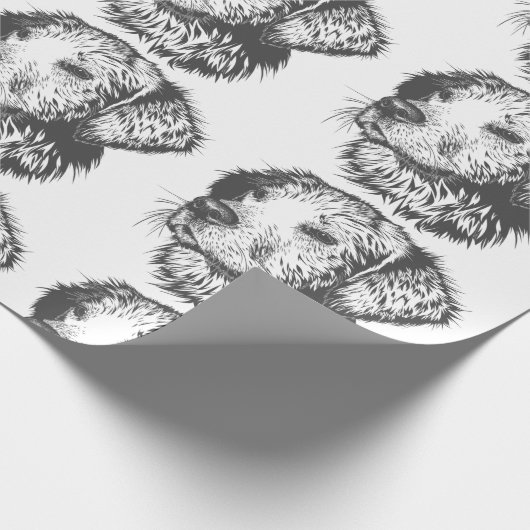 Create Your Own Pet Dog Customized Cadeaupapier (Hoek)