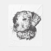 Create Your Own Pet Dog Customized Fleece Deken (Voorkant)