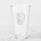 Create Your Own Pet Dog Customized Glas (Achterkant)