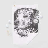 Create Your Own Pet Dog Customized Golfhanddoek (Insitu)