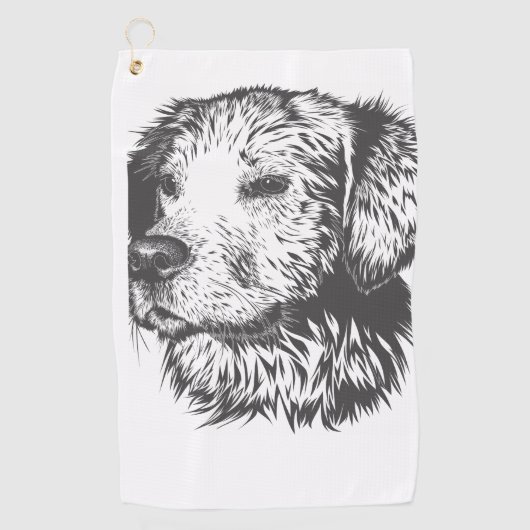 Create Your Own Pet Dog Customized Golfhanddoek (Voorkant)