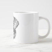 Create Your Own Pet Dog Customized Grote Koffiekop (Rechts)