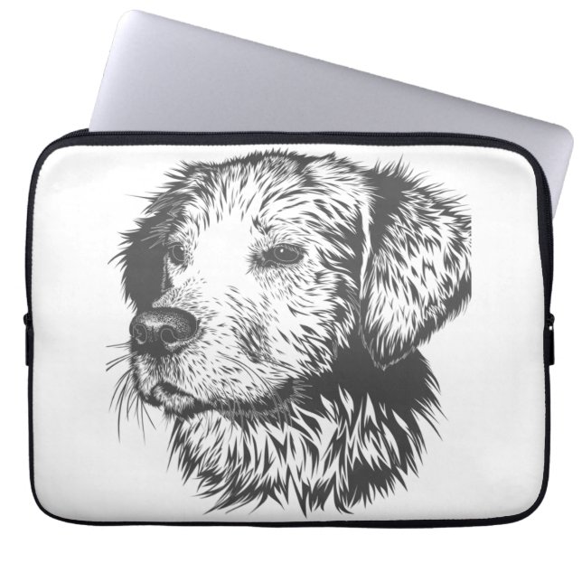 Create Your Own Pet Dog Customized Laptop Sleeve (Voorkant)