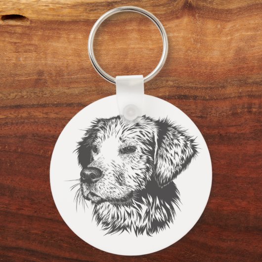 Create Your Own Pet Dog Customized Sleutelhanger (Voorkant)