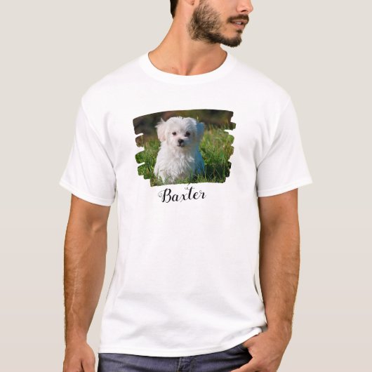 Create Your Own Pet Dog Photo  T-shirt (Voorkant)