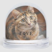 Create Your Own - Pet Photo Personalized Sneeuwbol (Achterkant)