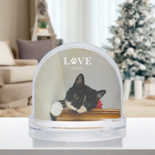 Create Your Own - Pet Photo Personalized Sneeuwbol
