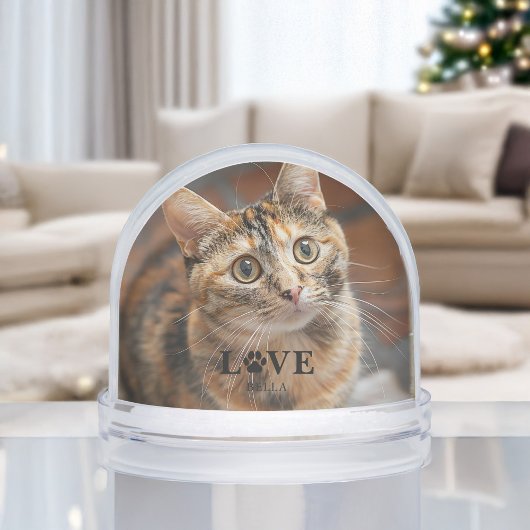 Create Your Own - Pet Photo Personalized Sneeuwbol