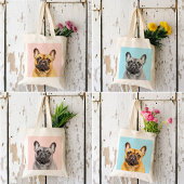 Create Your Own Pet Portrait | Black and White  Tote Bag