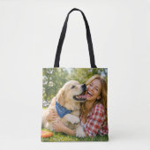 Create Your Own Pet Tote Bag – Add 2 Custom Photos (Voorkant)