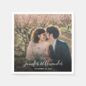 Create your own photo bride and groom wedding servet (Voorkant)