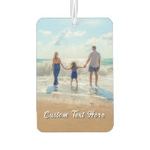 Create Your Own Photo Car Air Freshener with Text Luchtverfrisser (Achterkant)