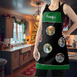 Create your own photo collage Christmas monogram Schort<br><div class="desc">Create your own photo collage Christmas apron.
You can add your own photos and name to personalize and create a very unique and personal apron.</div>