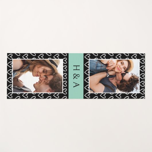 Create Your Own Photo Collage Monogram  Yogamat (Voorkant (horizontaal))