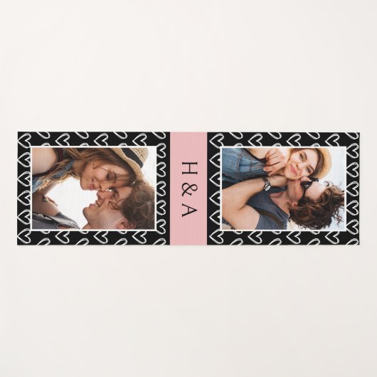 Create Your Own Photo Collage Monogram  Yogamat (Voorkant (horizontaal))