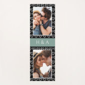 Create Your Own Photo Collage Sage Green Monogram Yogamat (Voorkant)