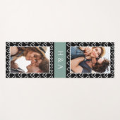 Create Your Own Photo Collage Sage Green Monogram  Yogamat (Voorkant (horizontaal))