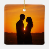 Create your own photo couple keramisch ornament (Achterkant)