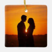 Create your own photo couple keramisch ornament (Voorkant)