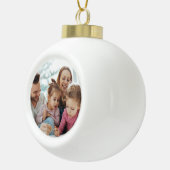 Create Your Own Photo Custom Pic DIY Keramische Bal Ornament (Rechts)