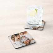 Create Your Own Photo Custom Pic Double Sided Bier Onderzetter (Rechterzijde)