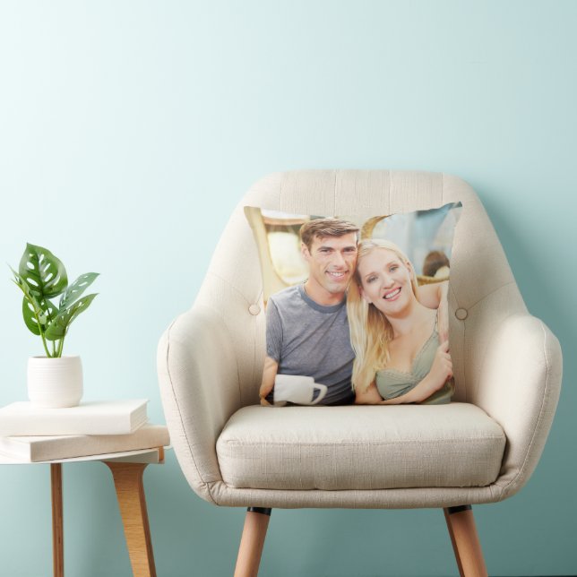 Create Your Own Photo Custom Pic Double Sided Kussen (Stoel)