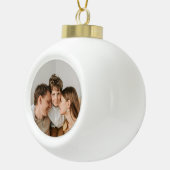 Create Your Own Photo Custom Picture DIY  Keramische Bal Ornament (Rechts)