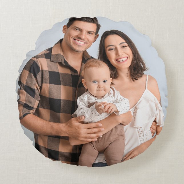 Create Your Own Photo Custom Picture DIY  Rond Kussen (Voorkant)