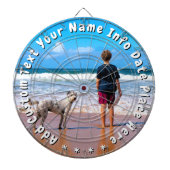 Create Your Own Photo Dart Board with Custom Text Dartbord (Voorkant)