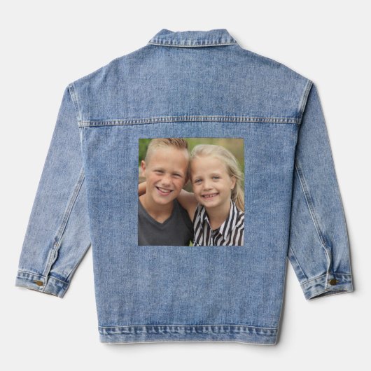 Create Your Own Photo Denim Jacket (Achterkant)