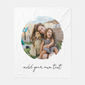 Create Your Own Photo Fleece Deken (Voorkant)