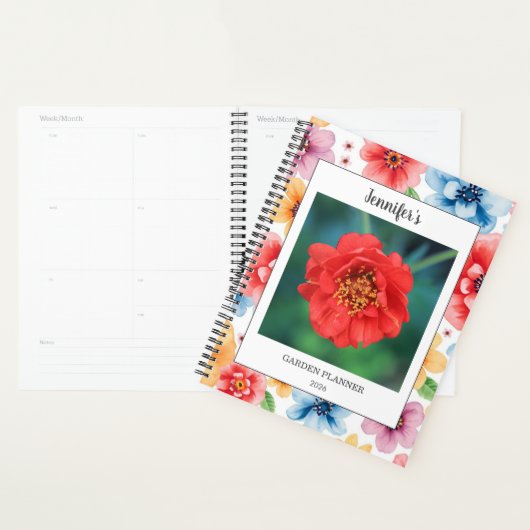 Create your own photo floral pattern garden planner (Display)