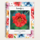 Create your own photo floral pattern garden planner (Voorkant)
