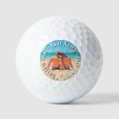 Create Your Own Photo Golf Balls Gift Custom Text Golfballen (Voorkant)