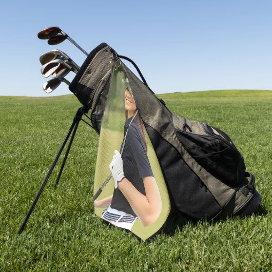 Create your Own Photo Golfhanddoek (Groen)
