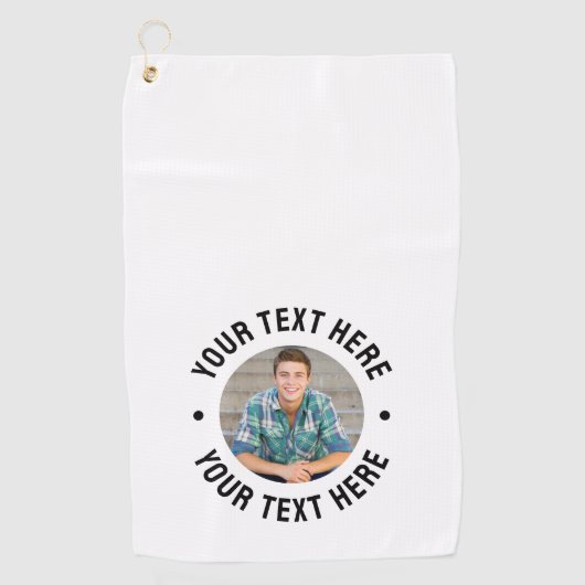 Create your Own Photo Golfhanddoek (Voorkant)