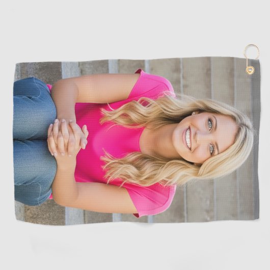 Create your Own Photo Golfhanddoek (Horizontaal)