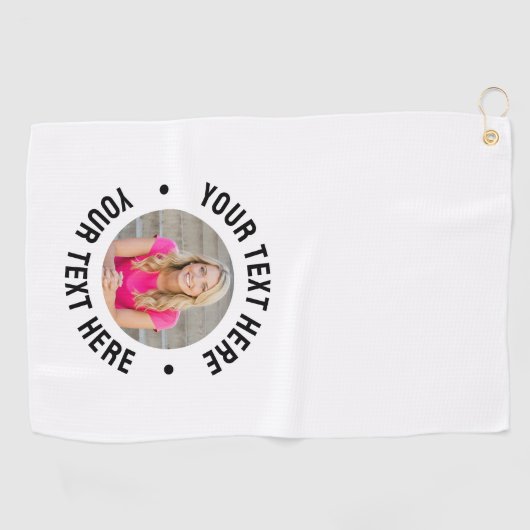 Create your Own Photo Golfhanddoek (Horizontaal)