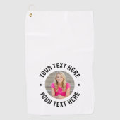Create your Own Photo Golfhanddoek (Voorkant)