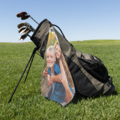 Create your Own Photo Golfhanddoek (Groen)