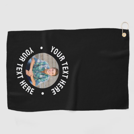 Create your Own Photo Golfhanddoek (Horizontaal)