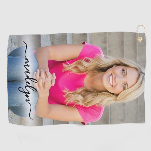 Create Your Own Photo Golfhanddoek (Horizontaal)