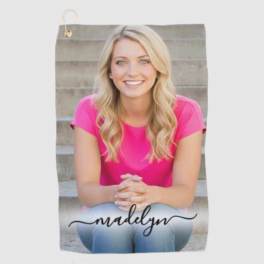 Create Your Own Photo Golfhanddoek (Voorkant)