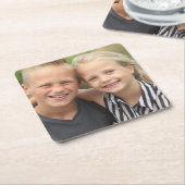 Create your own Photo Kartonnen Onderzetters (Schuin)